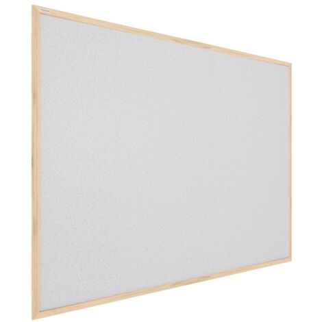 Tableau en Liège Gris Clair avec Cadre en Bois 100x80cm