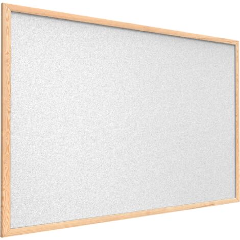 Tableau en Liège Gris Clair avec Cadre en Bois 90x60cm