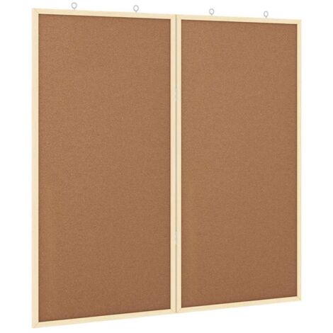 Tableau en liège Marron 80 x 1.4 x 80 cm Bois massif en pin CFW682827