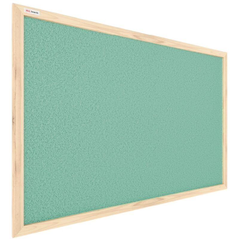 Tableau en Liège Menthe avec Cadre en Bois 90x60cm