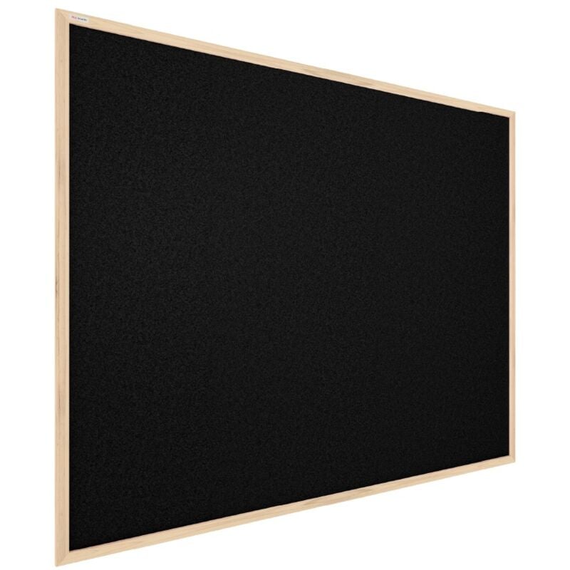 Tableau en Liège Noir avec Cadre en Bois 60x40cm