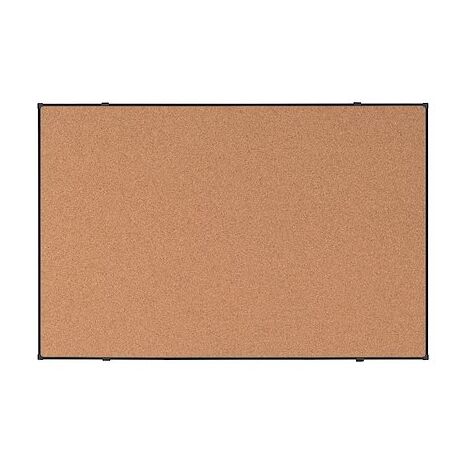 Tableau en liège Suri Bi-Office cadre en alliage noir 88 x 58 cm