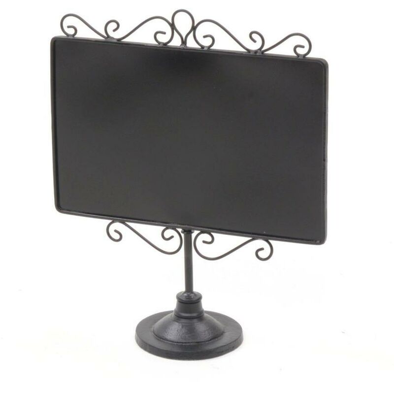 Webmarketpoint - Tableau en métal noir avec support 35x13,5x41cm