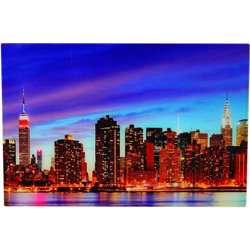 Tableau en verre image sur verre affiche murale 40x60cm motif New York 040004144
