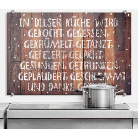 Tableau en verre protection murale de cuisine Vintage café Americano  Espresso Latte Irish Coffee 60x40 cm