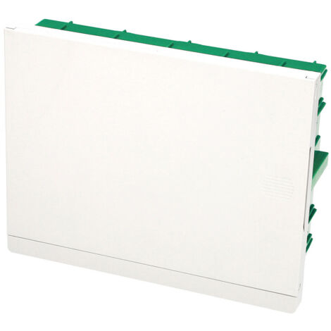 Tableau encastré 12 modules (1x12) blanc porte blanche EDO777851 EDO Technic