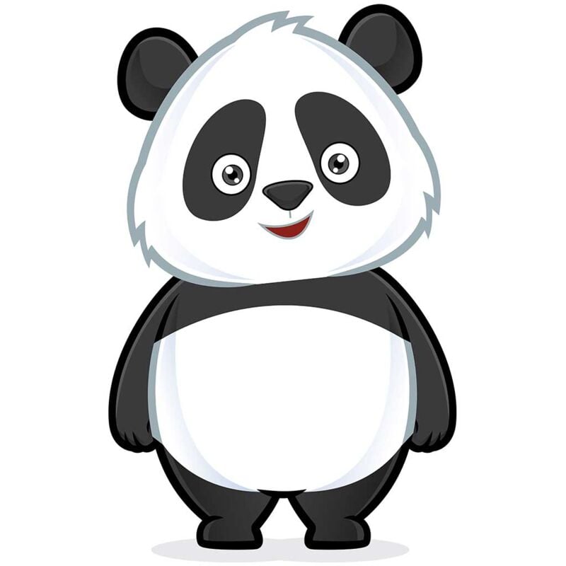 Hxadeco - Tableau enfant petit panda illustré - 50x80 cm