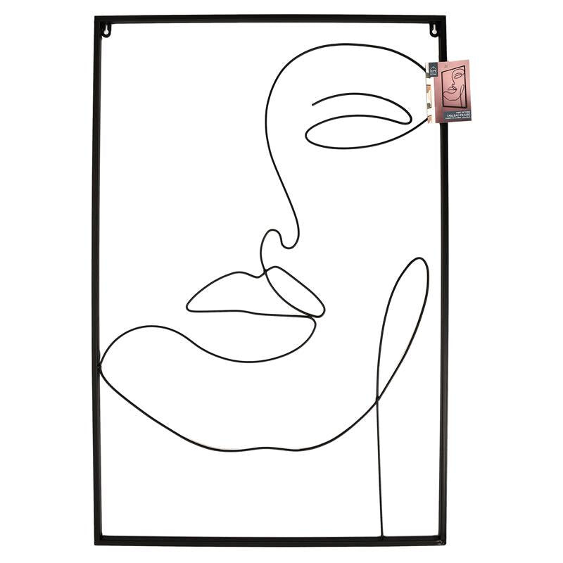 Tableau Filaire Visage 60x90cm