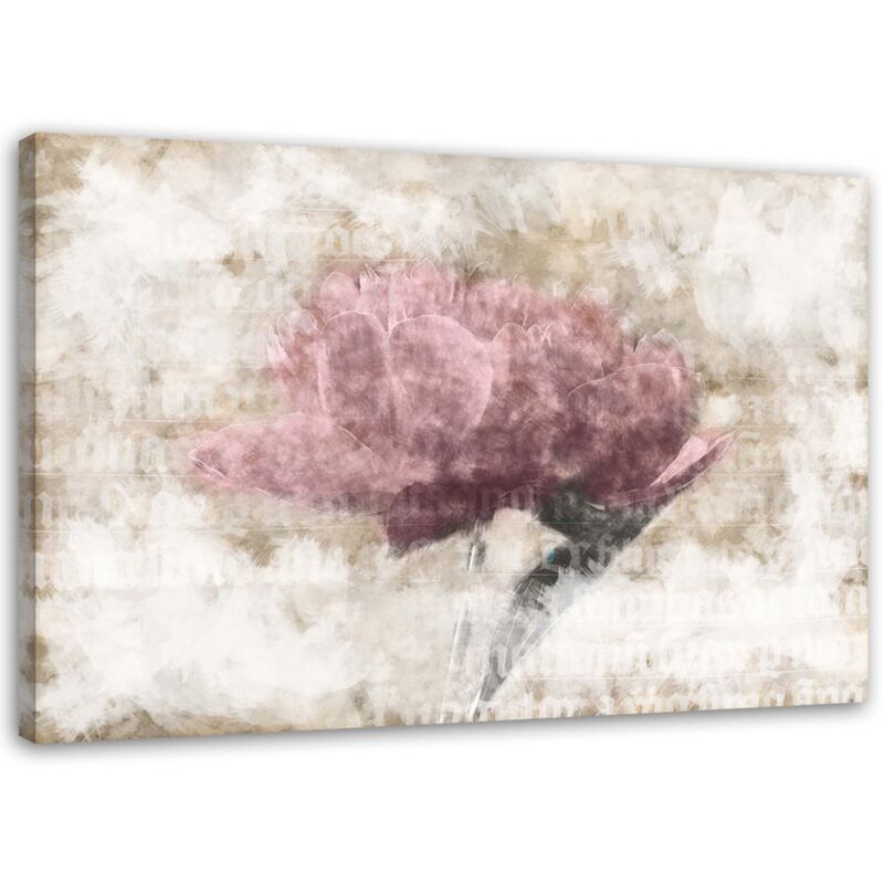 Tableau, Fleurs abstraites Shabby Chic - 100x70