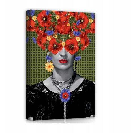 tableau frida kahlo pour salon grand moderne 60x40