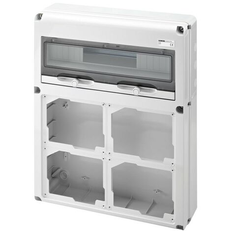 Tableau Gewiss 20 modules avec 4 brides pour prises industrielles GW68014N