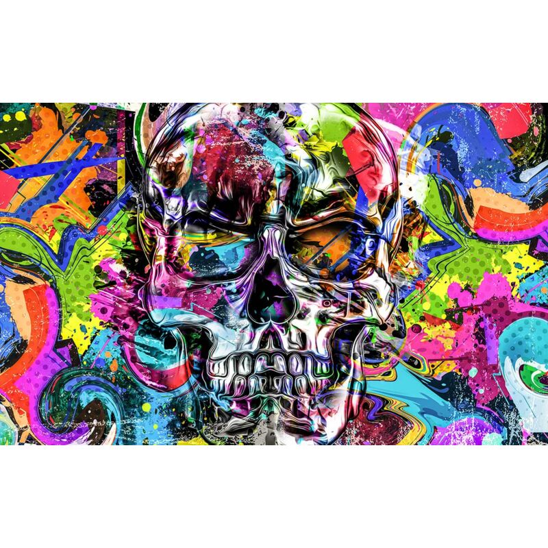 Hxadeco - Tableau Graffiti crane - 80x50cm - made in France