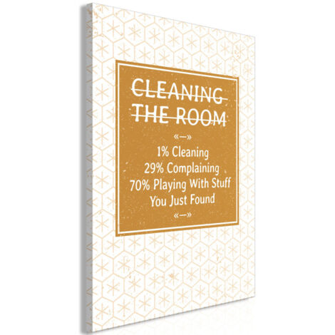 Tableau Imprimé "Cleaning Room" 40 x 60 cm
