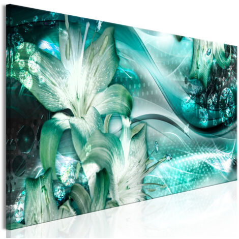 Tableau Imprimé "Emerald Dream Narrow" 45 x 135 cm