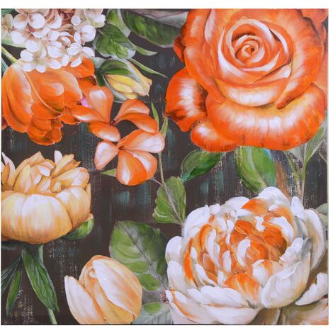 Tableau imprimé fleur d'oranger cm80x80x3