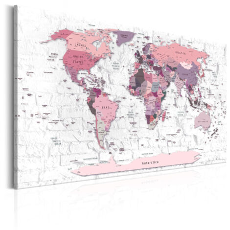 Tableau Imprimé "Pink Frontiers" 60 x 90 cm