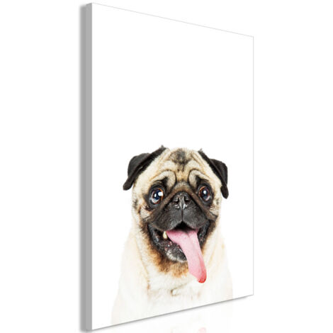 Tableau Imprimé "Pug" 60 x 90 cm