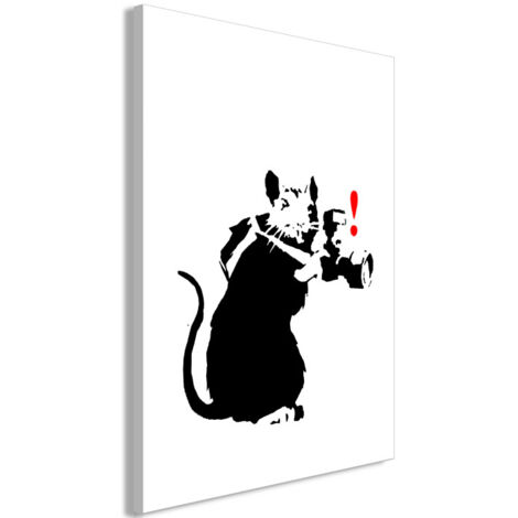 Tableau Imprimé "Rat Photographer" 60 x 90 cm
