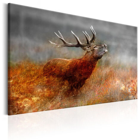 Tableau Imprimé "Roaring Deer" 60 x 90 cm