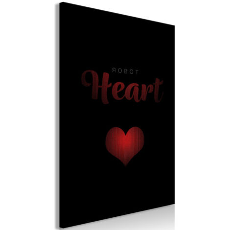 Tableau Imprimé "Robot Heart" 60 x 90 cm
