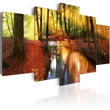 Tableau Imprimé "Silent Forest" 100 x 200 cm