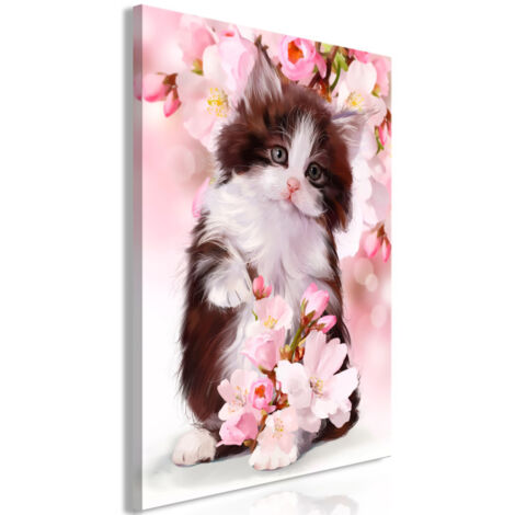 Tableau Imprimé "Sweet Kitty" 60 x 90 cm