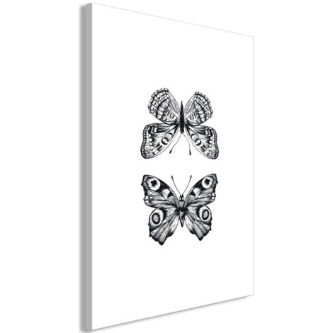 Tableau Imprimé "Two Butterflies" 60 x 90 cm