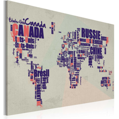 Tableau Imprimé "Voyages Français" 60 x 90 cm