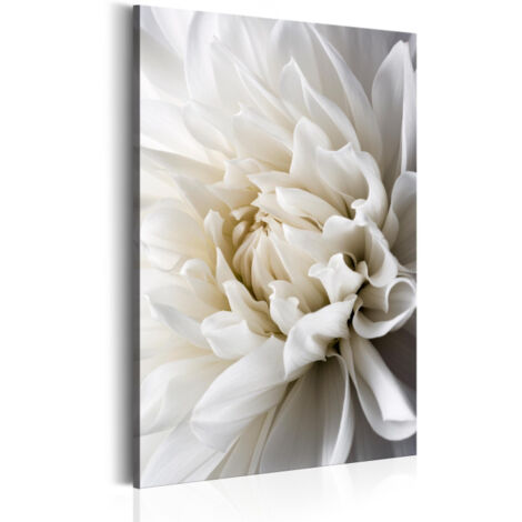 Tableau Imprimé "White Dahlia" 60 x 90 cm