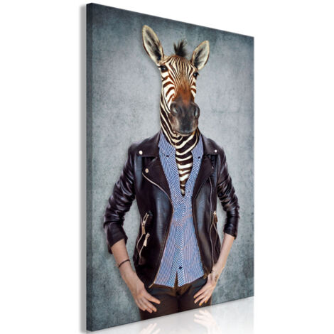 Tableau Imprimé "Zebra Ewa" 60 x 90 cm