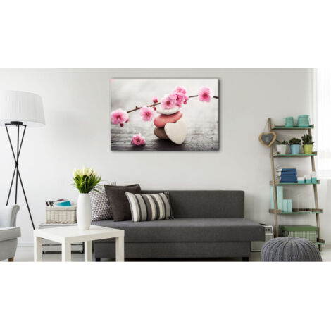 Tableau Imprimé "Zen : Cherry Blossoms IV" 80 x 120 cm
