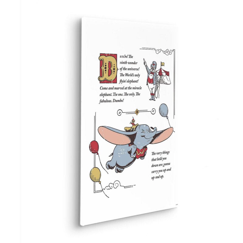 Tableau intissé Dumbo the Flying Elephant