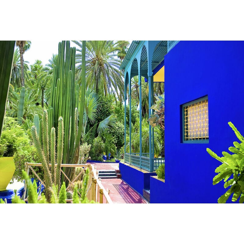 Hxadeco - Tableau jardin majorelle Toile imprimée
