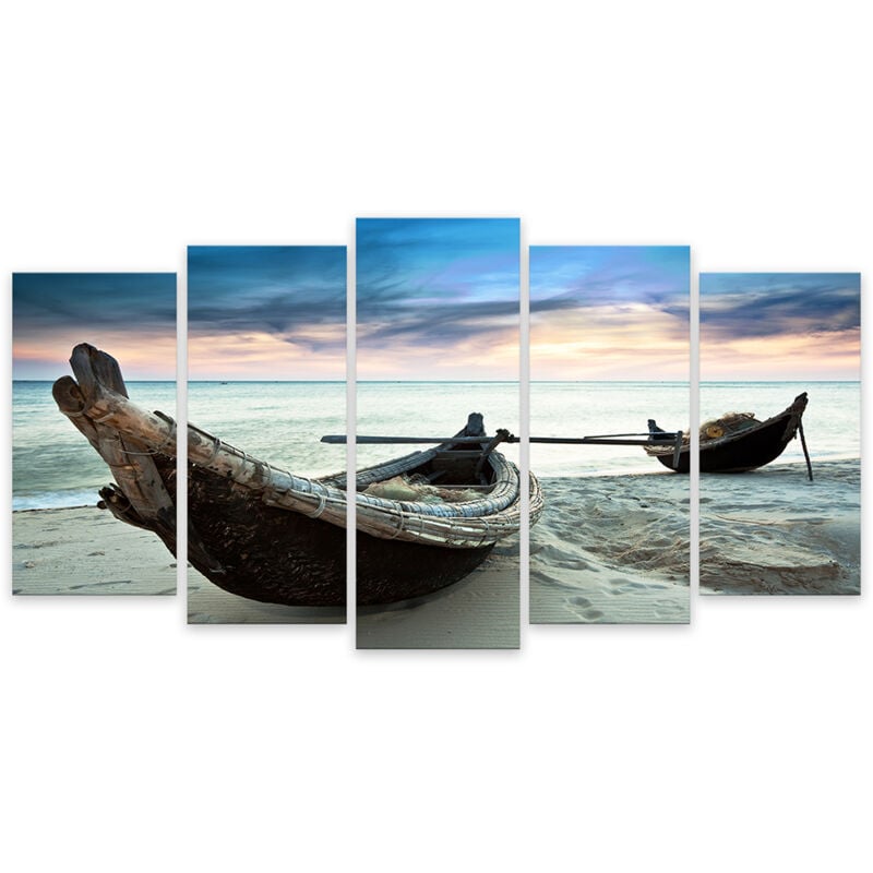 Tableau les bateaux , 150x80cm