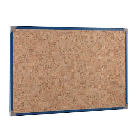 Tableau liège 150x90cm cadre bleu