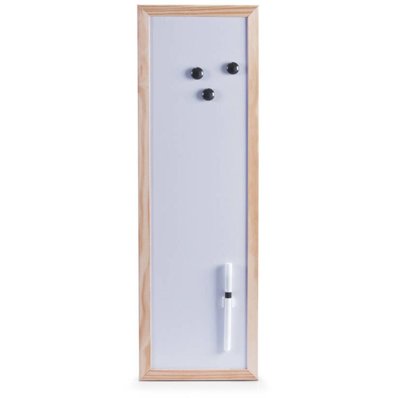Tableau magnétique blanc avec stylo, 20 x 60 cm