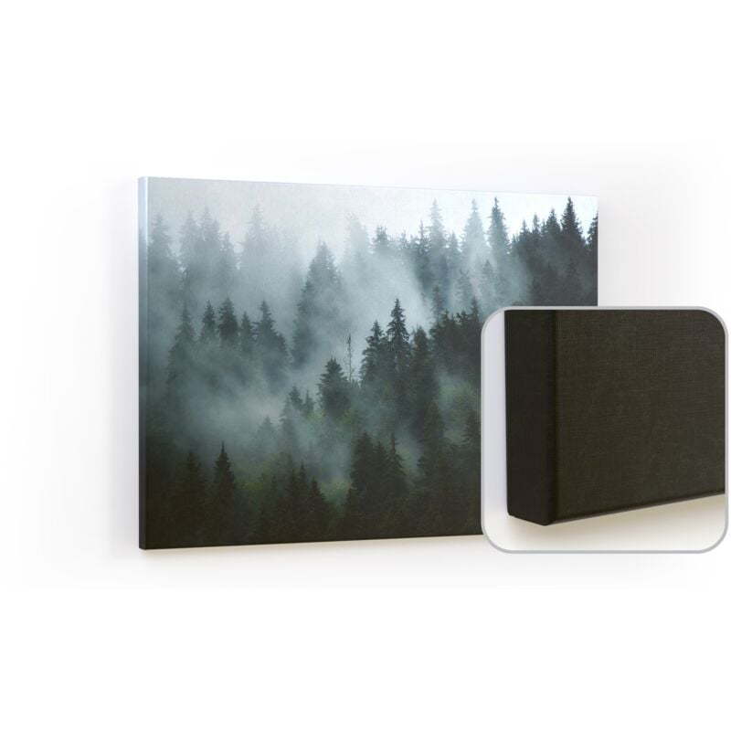 Tableau magnétique CANVASboards 90x60cm - Forêt dans le brouillard