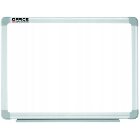 TABLEAU MAGNÉTIQUE EFFAÇABLE À SEC CADRE ALUMINIUM BLANC 60X45CM