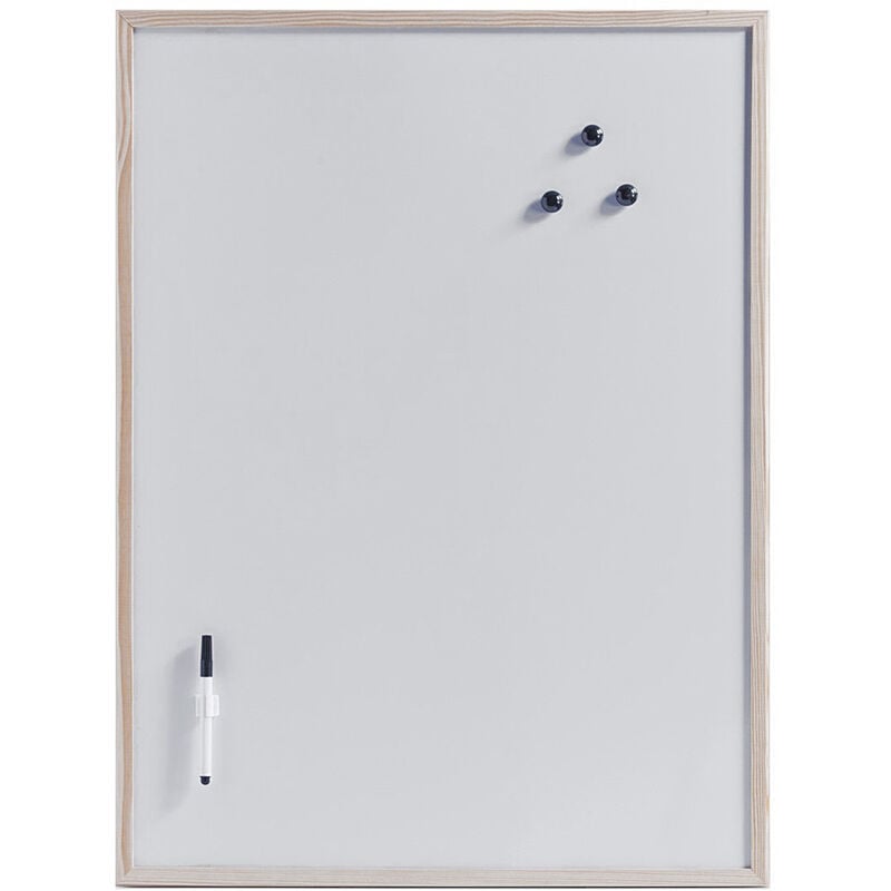 Tableau magnétique mémo avec stylo et 3 aimants, 80 x 60 cm Zeller