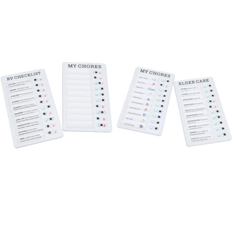 Tableau Magnétique Modulable 4 Pièces pour Organisation Familiale et Bureau - Planning Réutilisable