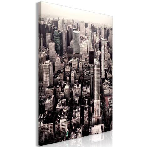 Tableau Manhattan En Sépia (1 Partie) Vertical - 60 x 90 cm