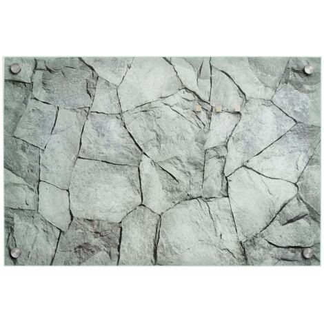 Tableau mémo en verre design, Rock, 20 x 60 cm