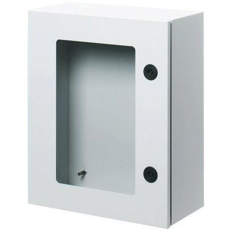 Tableau métallique avec porte transparente 310x425x160 IP55 GW46232