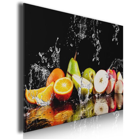 Tableau moderne cuisine salade de fruits, 80x50cm