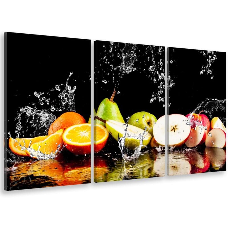 Hxadeco - Tableau moderne cuisine salade de fruits, 90x60cm