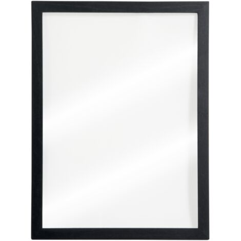 Tableau Mural Ardoise Verre/Bois Noire 40X60Cm - Securit
