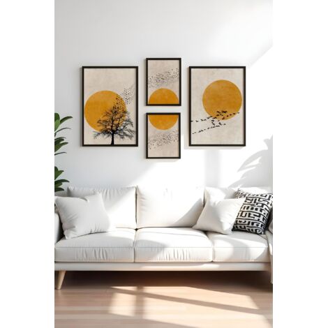 Tableau mural en MDF avec cadre Painting Multicolore