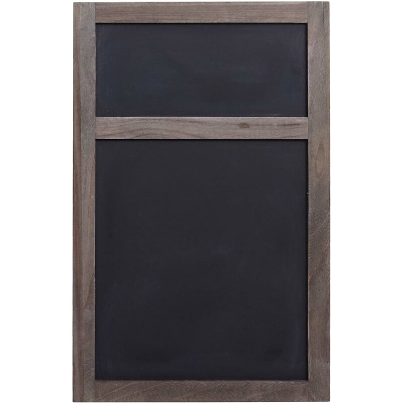 Hegele - Tableau publicitaire HHG-807, tableau noir, 55x34x2cm, bois shabby look vintage, gris-brun