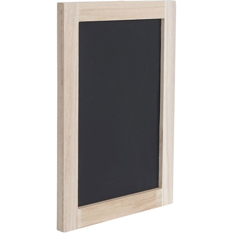 Décoshop26 - Tableau mural noir tableau ardoise à craies 40x30cm 040003794