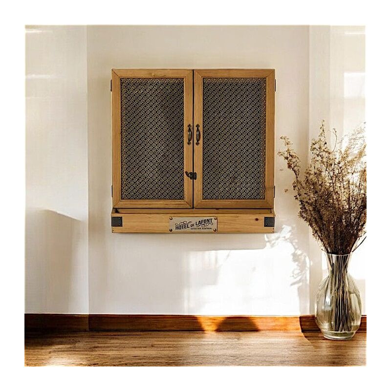 Pier Import - Tableau mural vintage déco 2 portes lamphun